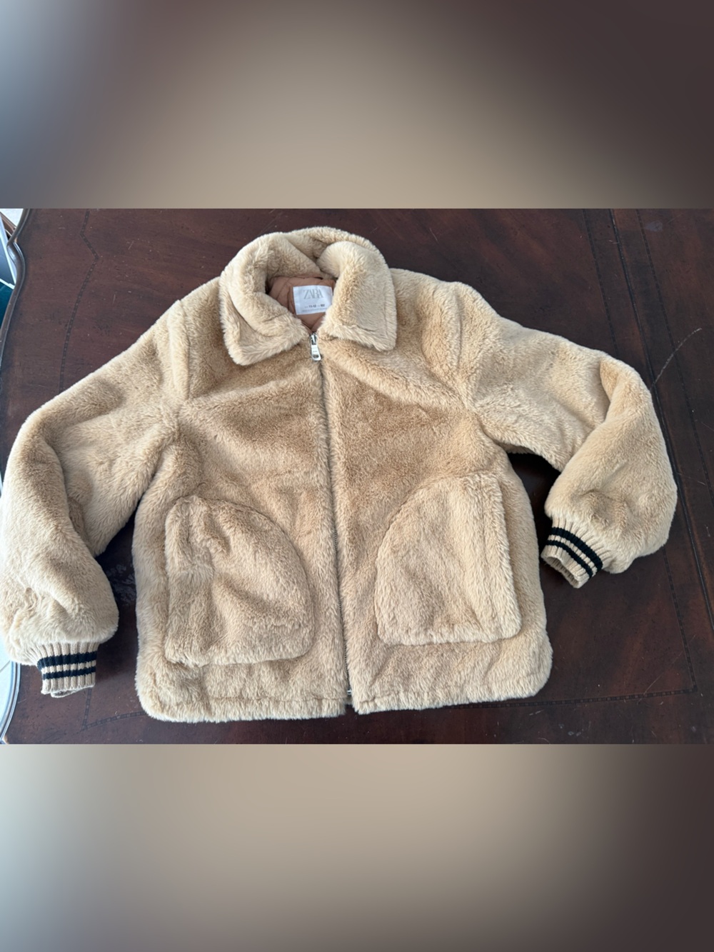 Zara faux fur jacket - Picture 6 of 9
